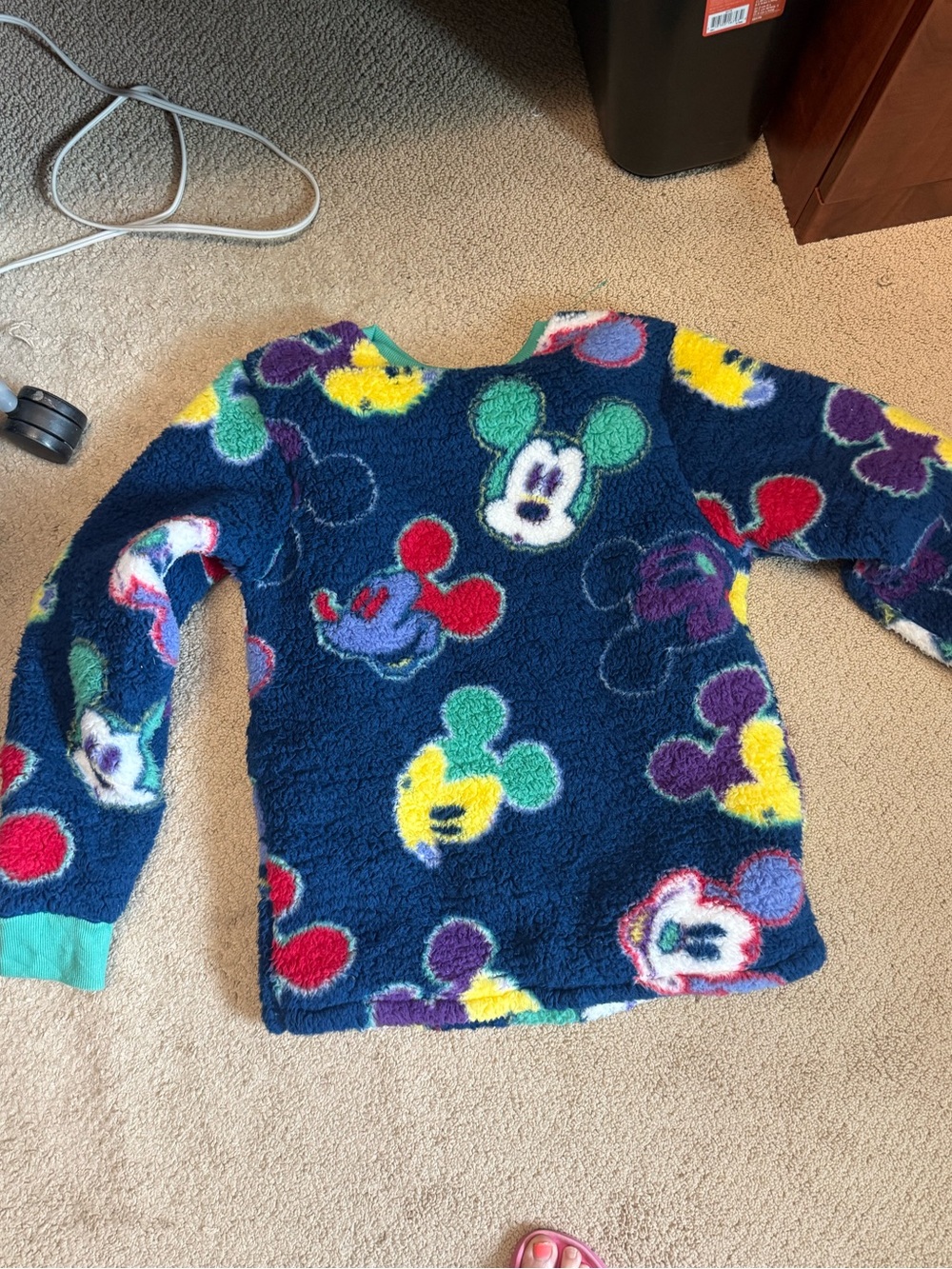 Disney Navy Blue sherpa Pullover
